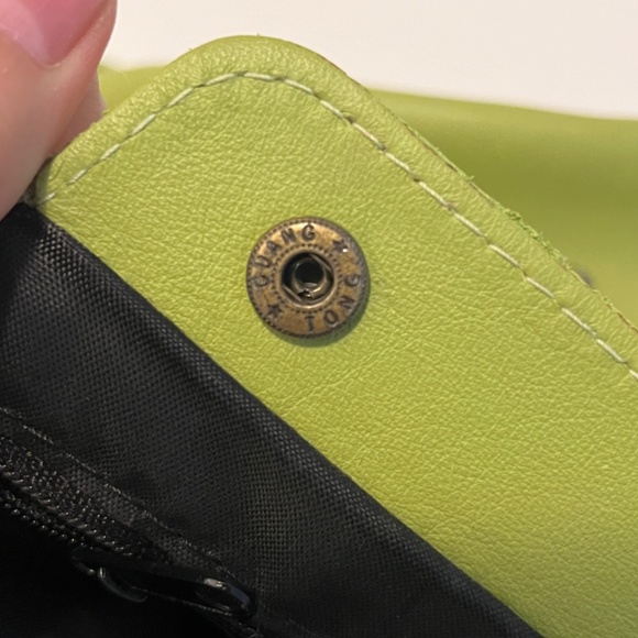 Borse In Pelle 🇮🇹 Italy Genuine Leather Small Crossbody Bag Purse Lime Green - Picture 14 of 14